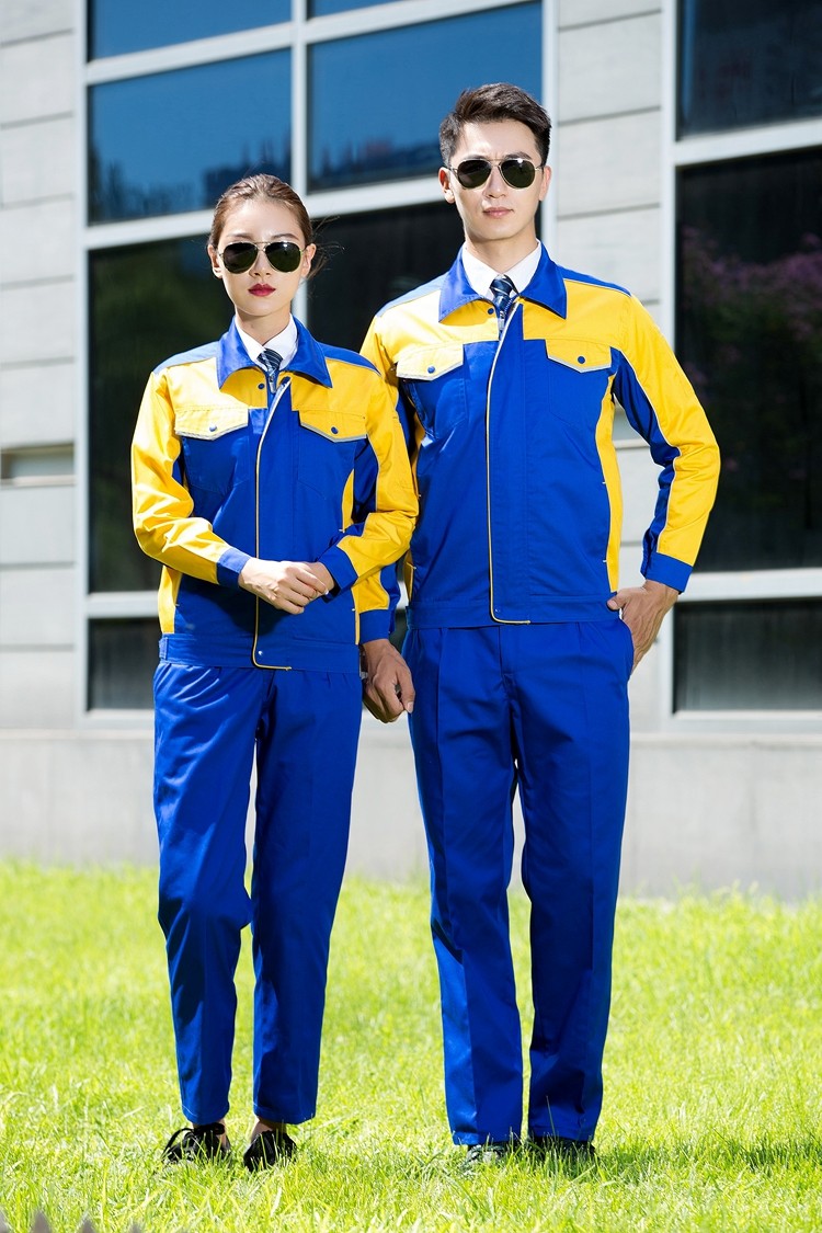 滌棉長袖工作服定做